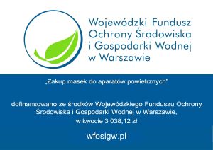 Na lewej stronie widnieje logo Wojewódzkiego Funduszu Ochrony Środowiska i Gospodarki Wodnej w Warszawie. Poniżej na...