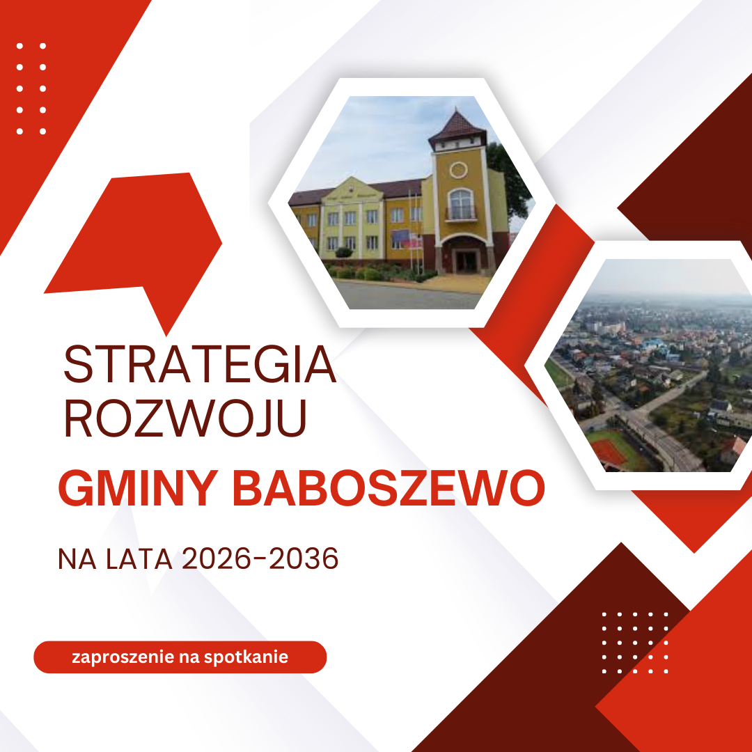 Plakat Strategia Rozwoju Gminy Baboszewo na lata 2026-2036