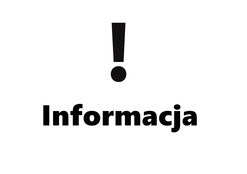 Na białym tle znajduję się herb Gminy Baboszewo a pod nim Informacja